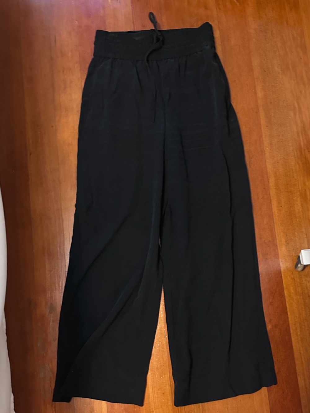 Open Edit Black Wide Leg Pants
